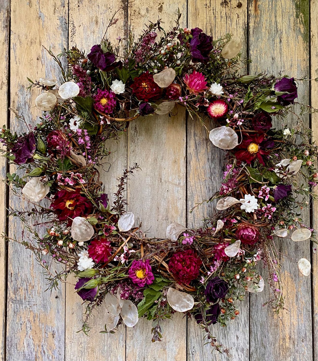 Wreath- Dried Flowers &amp; Foliage