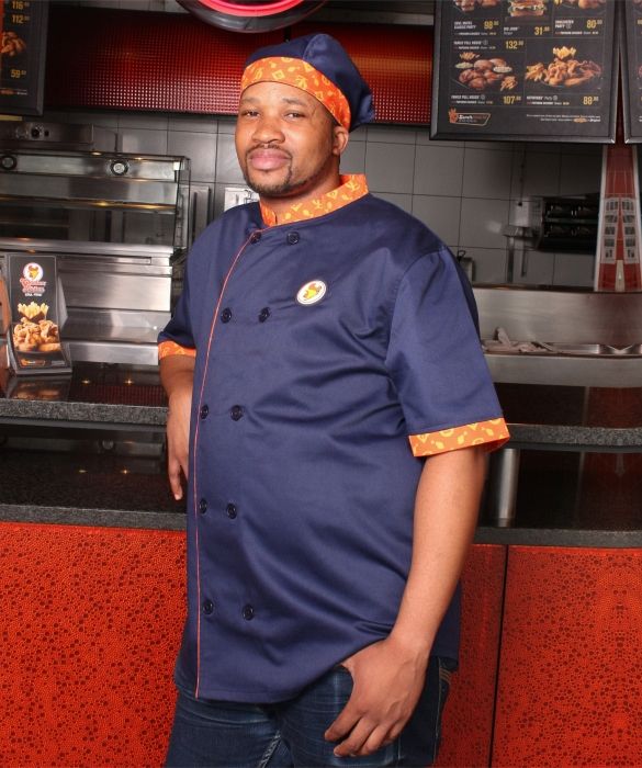 Unisex Navy Sublimated Chef Jacket - BOH-Fryer