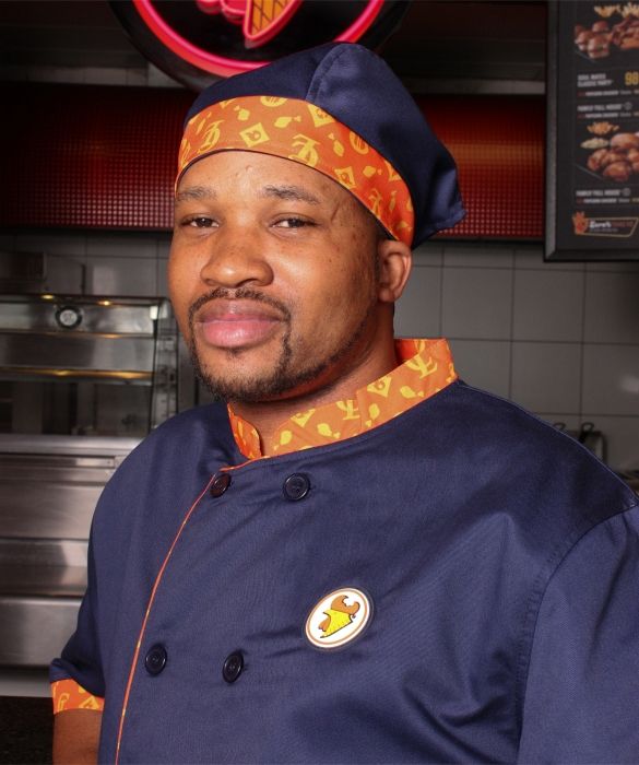 Chef Bandana - BOH-Fryer - Navy / Orange / Yellow