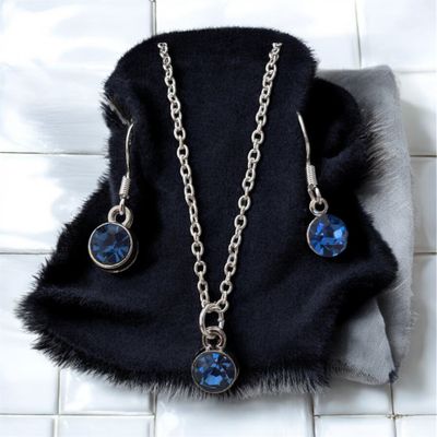 “Dark Blue Stone” Jewellery Set
