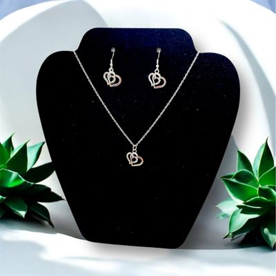 “Double Heart” Jewellery Set