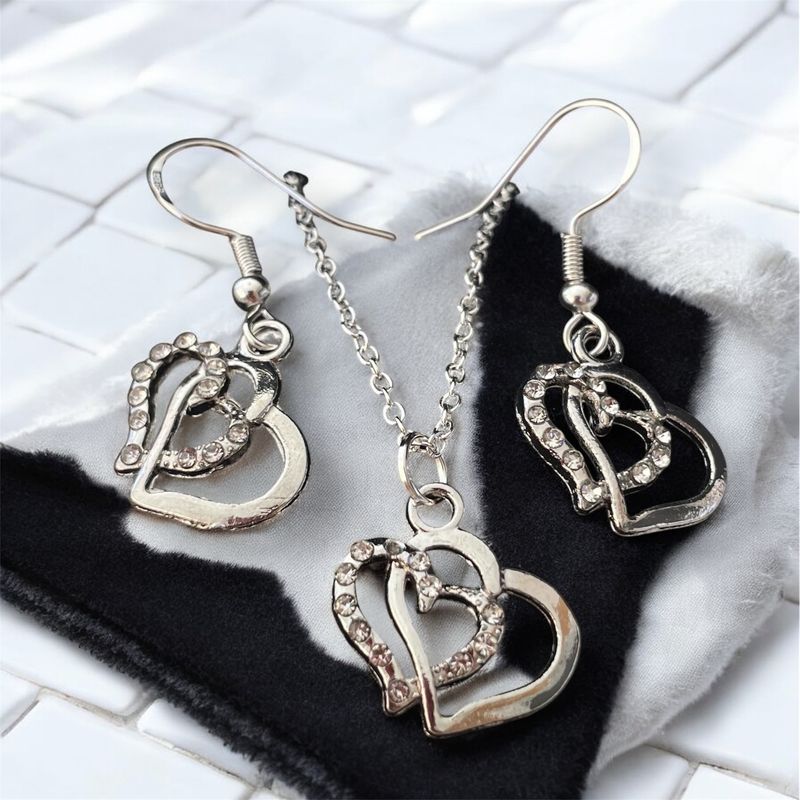 “Double Heart” Jewellery Set