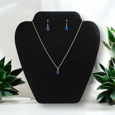 “Dark Blue Stone” Jewellery Set