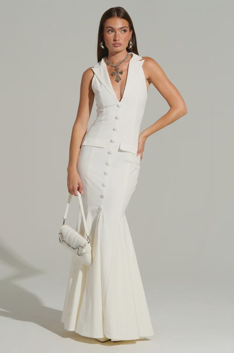 BUTTON UP MAXI DRESS 439381