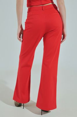 High fashion red pant