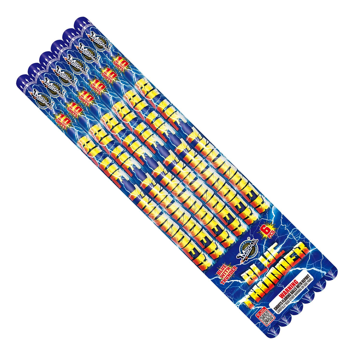 10 BALL BLUE THUNDER BY MIRACLE 6PK CANDLE