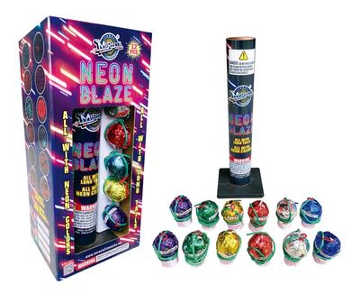 NEON BLAZE 12 SHOT NEON ARTILLERY SHELL