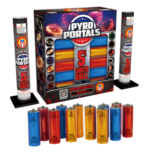 PYRO PORTALS 5&quot; NEON RING CANNISTER SHELL