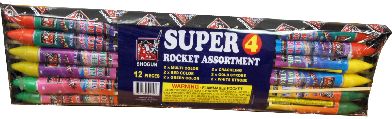 4oz SKY ROCKET ASSORTED