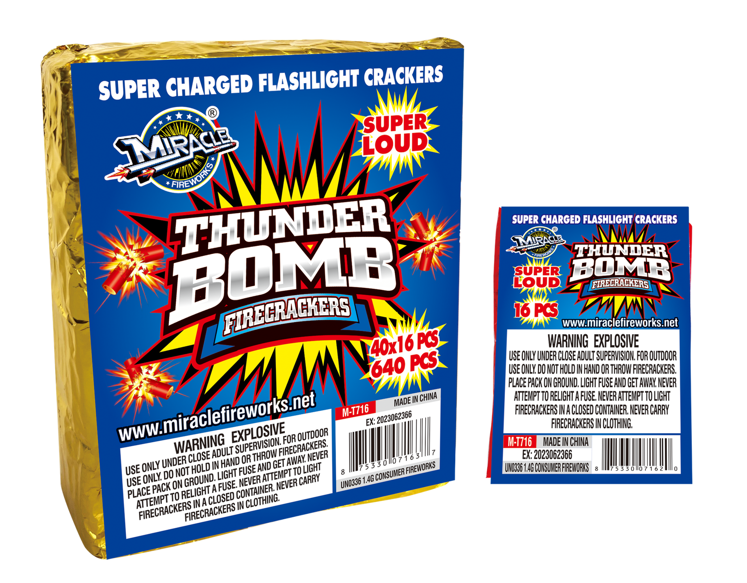 THUNDERBOMB 640 COUNT BRICK