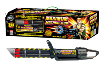 MAXIMUM MACHINE GUN 388 SHOT ROMAN CANDLE