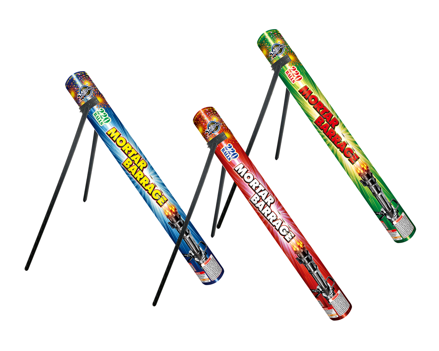 220 SHOT MORTAR BARRAGE CANDLE