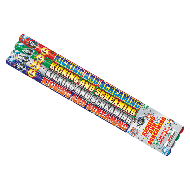 8 BALLS KICKING AND SCREAMING CANDLE