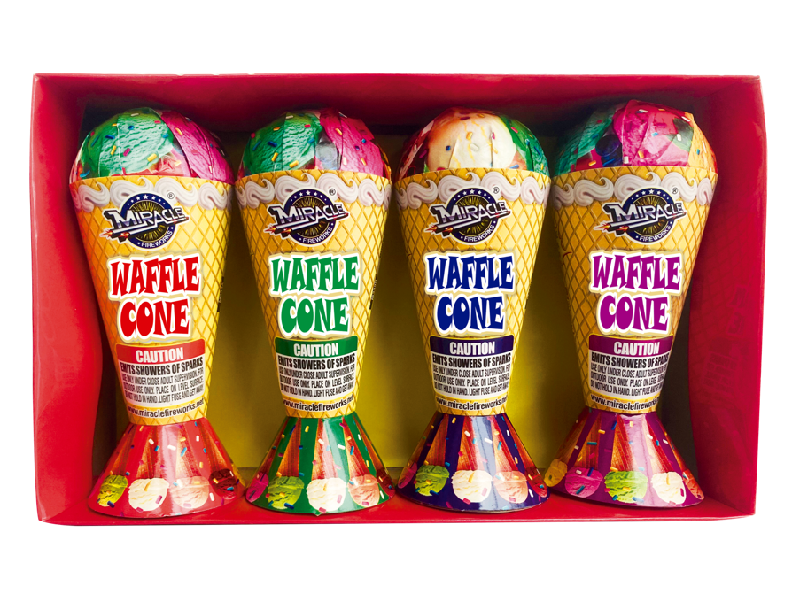 WAFFLE CONE JR. 4 PK