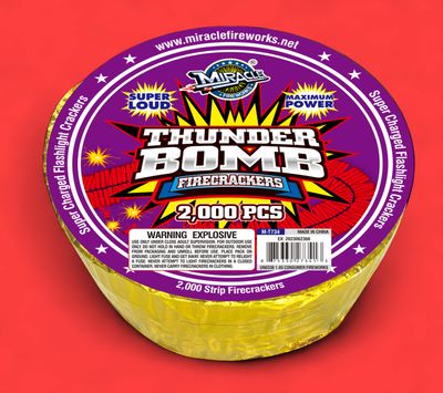 THUNDER BOMB FIRECRACKERS 2000 ROLL