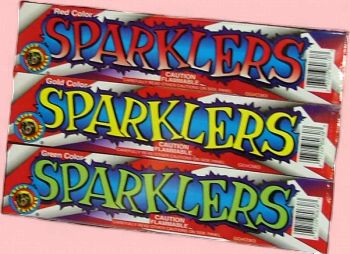 #8 COLORED SPARKLERS