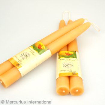 Dipam Beeswax Candles 8&quot; B1 - 2 Pieces