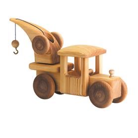 Debresk wooden toy - big crane lorry (tow truck)