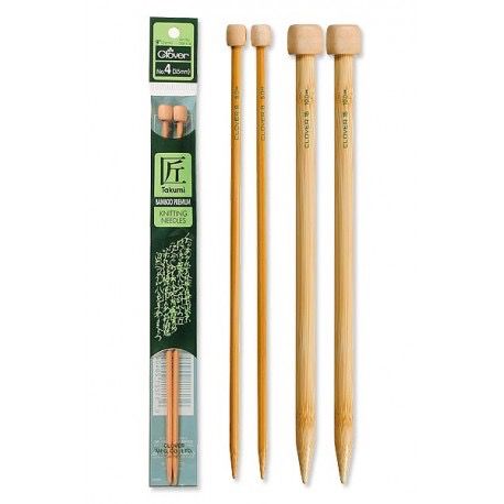 CLOVER Takumi bamboo single point 23cm (9in) Knitting Needles