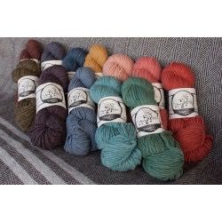 Prairie Wool Medium Soft Spun Yarn 100% Wool - Naturally Dyed Skeins