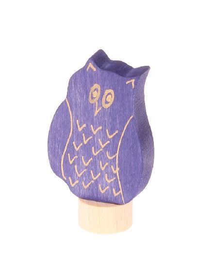 Deco Eagle Owl, blue