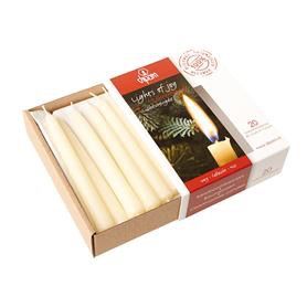 Dipam Beeswax Candle Lights of Joy 20 pcs - white