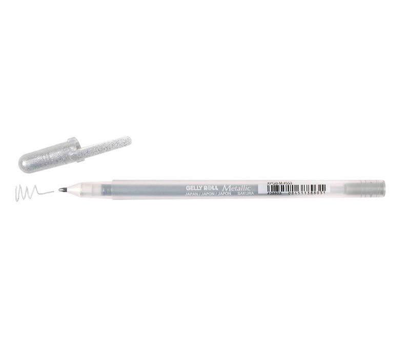 Gelly roller ball pen 0.3mm - silver