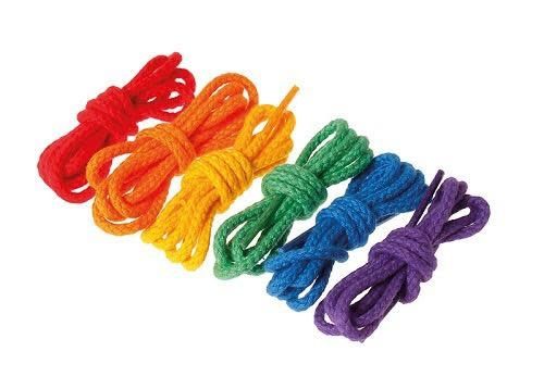 Rainbow Cords for Threading Beads 6 pcs