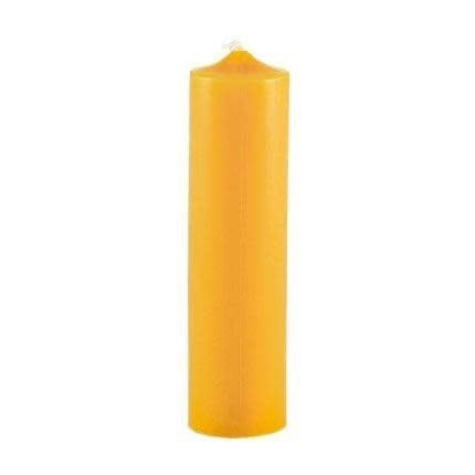 6 Inch Natural Column Beeswax Candle