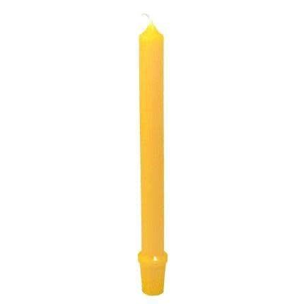 9 Inch Natural Base Beeswax Candles