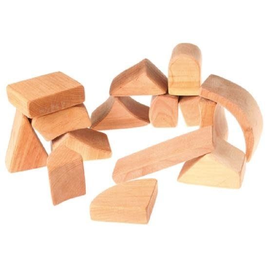 Blocks Large, Natural 15 Pcs. (in Net Bag)