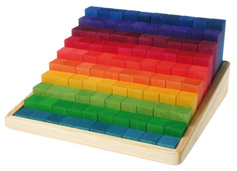 Stepped Counting Blocks, 100 Pcs. 2 Cm Thick