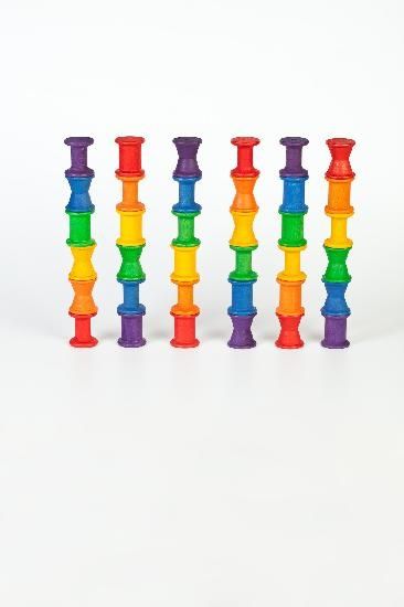 Wood Coloured Spools 36 pcs – Grapat