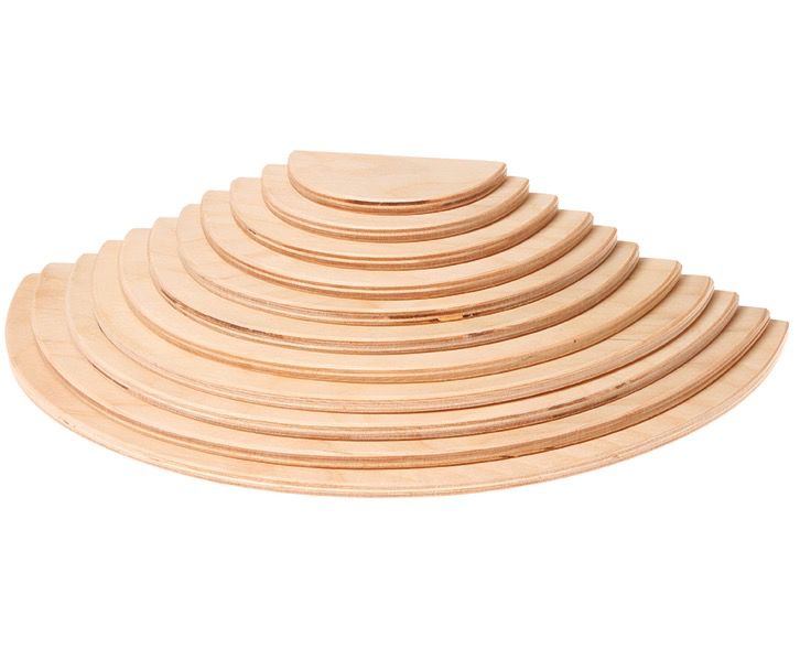 Large Semicircles, natural (11 pcs)