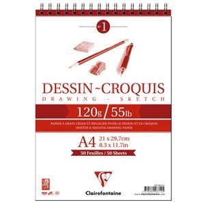 White Drawing/Sketch  Paper Pad 55LB 50s