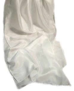 Habotai White Silk 8mm - 35&quot;x35&quot;