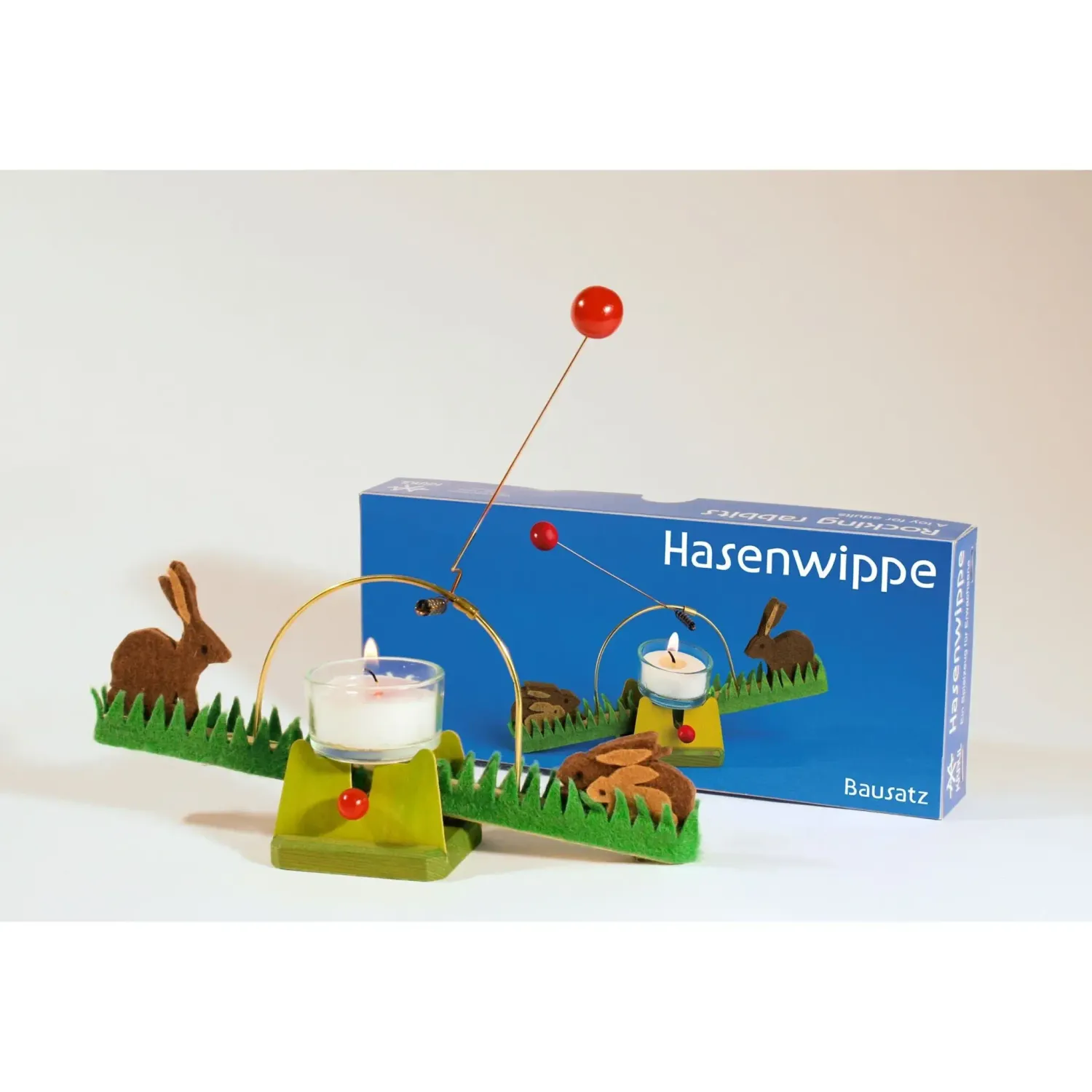 Candle See-Saw kit with rabbits