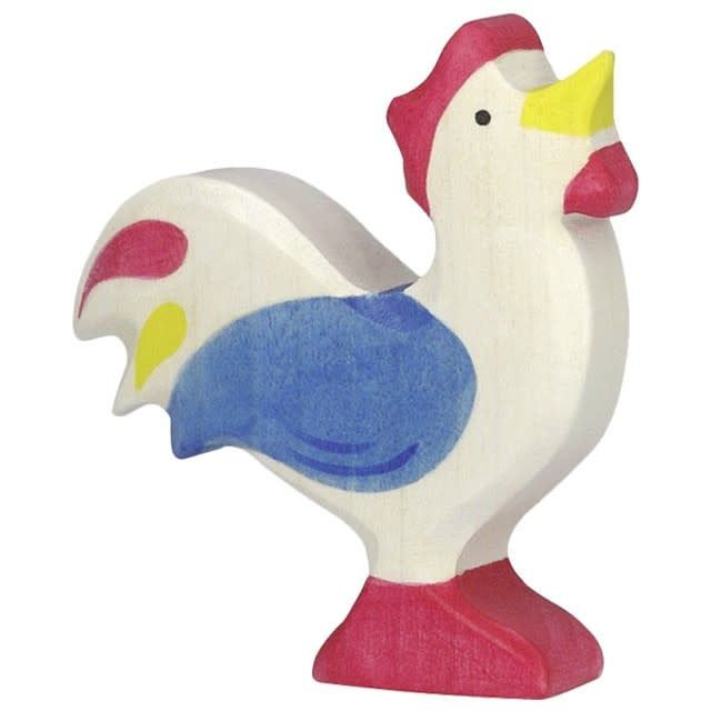 Rooster, blue