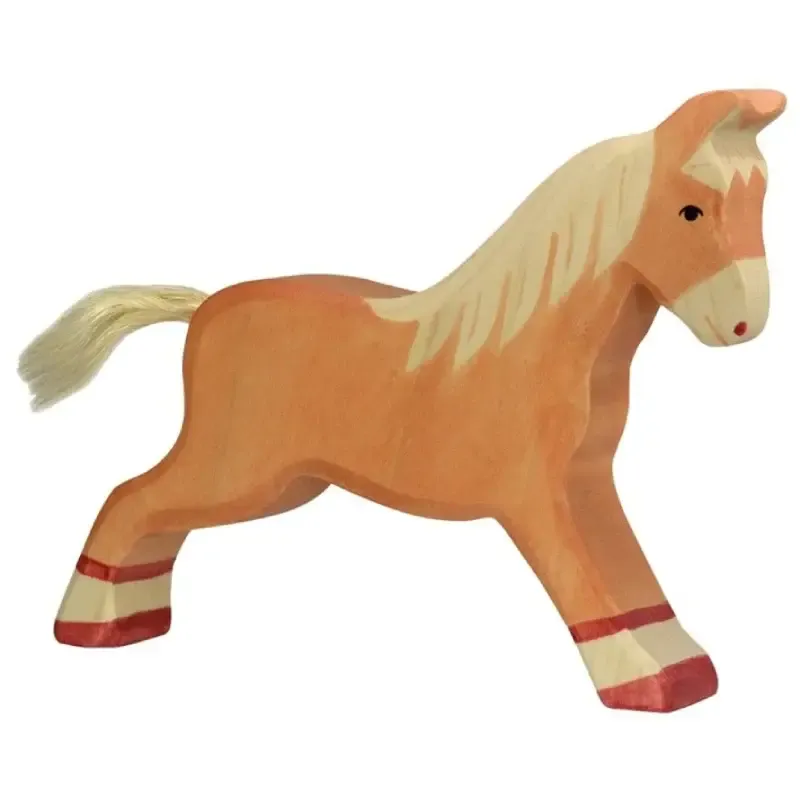 Horse, running, light brown