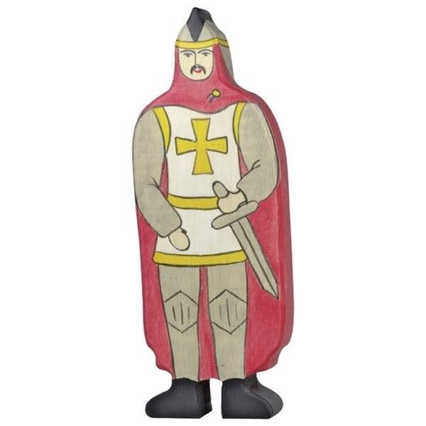 Knight with red cloak