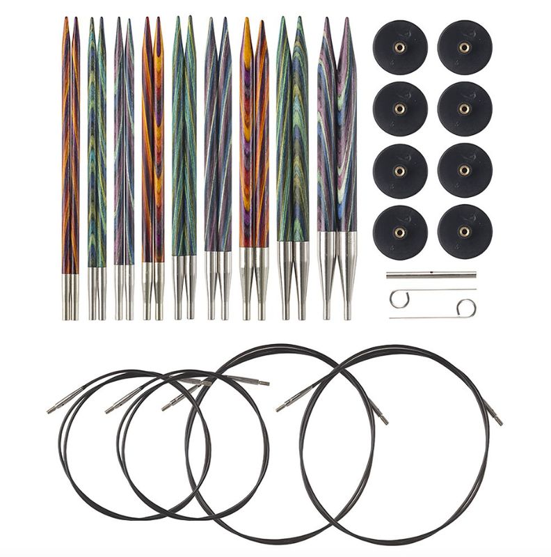 Mosaic Options Interchangeable Needle Set, cables: 2x 24&quot; and 1 each of 32&quot; &amp; 40&quot; lengths