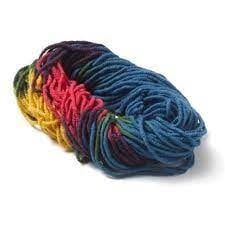 Filges Braiding Fork/Lucet with Filges Bioland Wool - rainbow