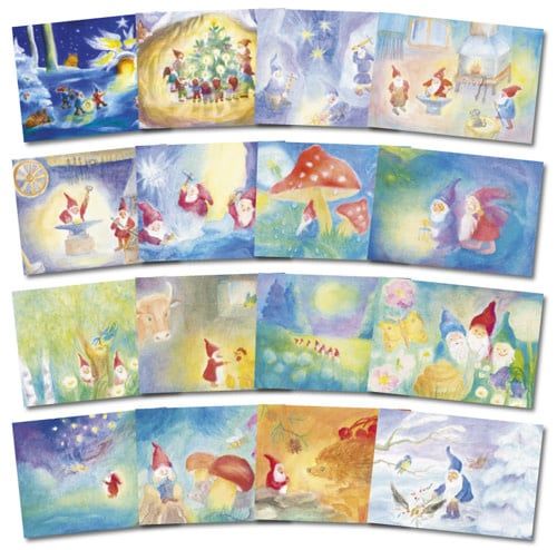 Set of 16 Postcards Dwarves by Dorothea Schmidt