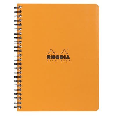 Rhodia Wirebound Orange Notebook A4 - 8.25x11.75