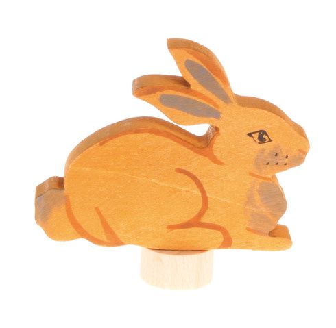 Handcoloured Deco Sitting Rabbit Small - Grimm&#39;s