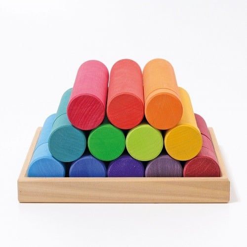 Building Rollers, Rainbow Large 25 pcs