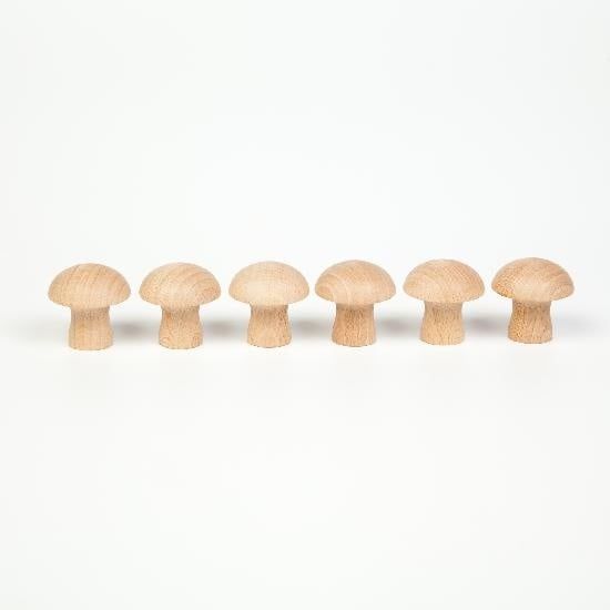 Grapat Wood Natural Mushrooms 6pcs