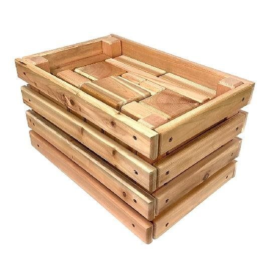 Cedar Blocks (28pcs) in Crate