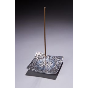 Recycled Aluminum Incense Holder - Square