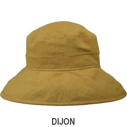 Sun Protection Garden Hat - Patio Linen, Color: Dijon, Size: M